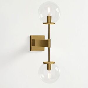 Pottery Barn Linden Vertical Double Sconce